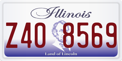 IL license plate Z408569