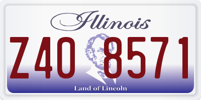 IL license plate Z408571