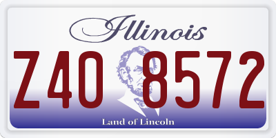 IL license plate Z408572