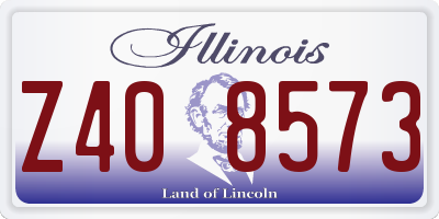 IL license plate Z408573