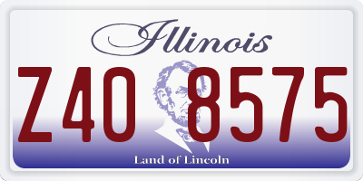 IL license plate Z408575