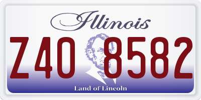 IL license plate Z408582