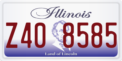 IL license plate Z408585
