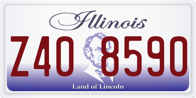 IL license plate Z408590