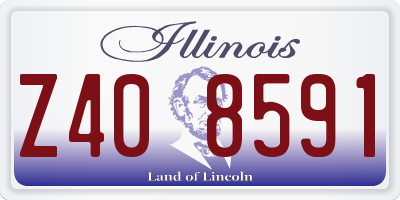 IL license plate Z408591
