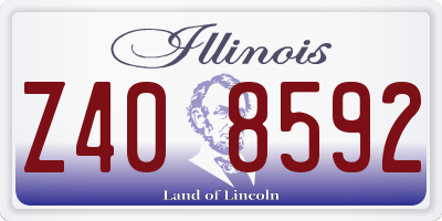 IL license plate Z408592