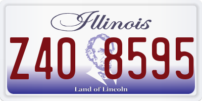 IL license plate Z408595
