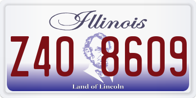 IL license plate Z408609