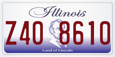IL license plate Z408610