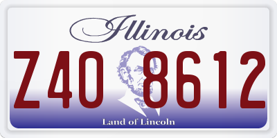 IL license plate Z408612