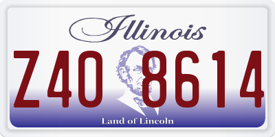 IL license plate Z408614