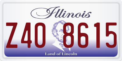IL license plate Z408615