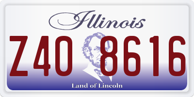 IL license plate Z408616