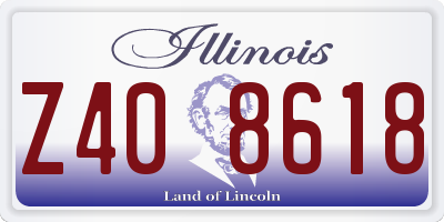 IL license plate Z408618