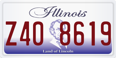 IL license plate Z408619