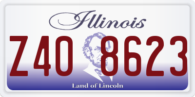 IL license plate Z408623
