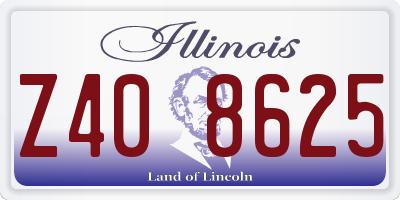 IL license plate Z408625