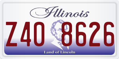 IL license plate Z408626