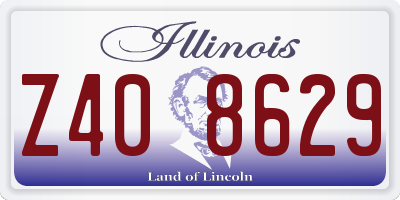 IL license plate Z408629