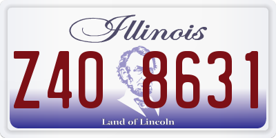 IL license plate Z408631
