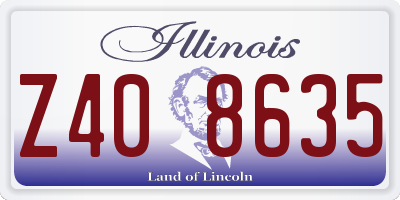 IL license plate Z408635