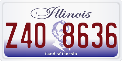 IL license plate Z408636