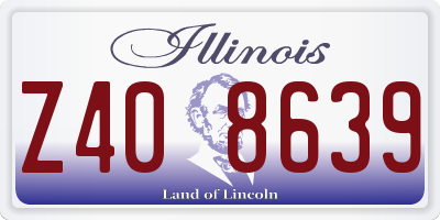IL license plate Z408639
