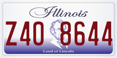 IL license plate Z408644