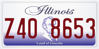IL license plate Z408653