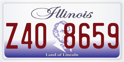 IL license plate Z408659
