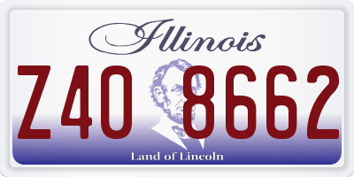 IL license plate Z408662