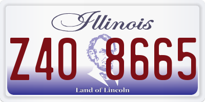 IL license plate Z408665