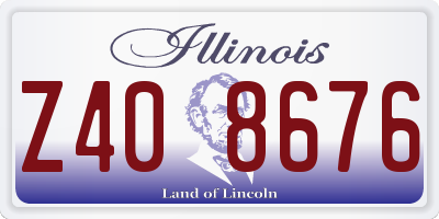 IL license plate Z408676