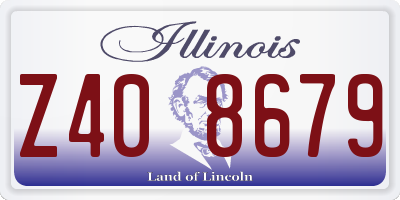 IL license plate Z408679