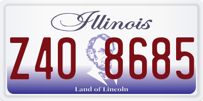 IL license plate Z408685