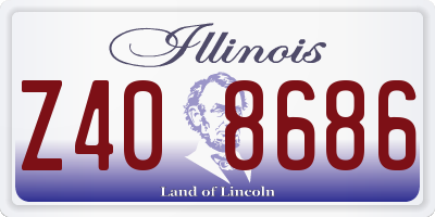IL license plate Z408686