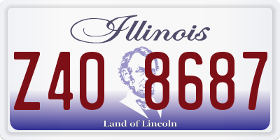 IL license plate Z408687
