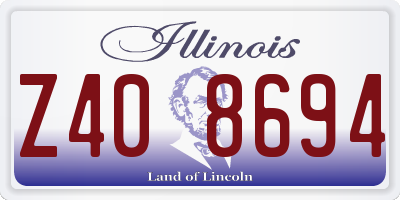 IL license plate Z408694