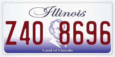 IL license plate Z408696