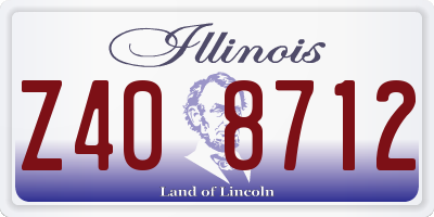 IL license plate Z408712