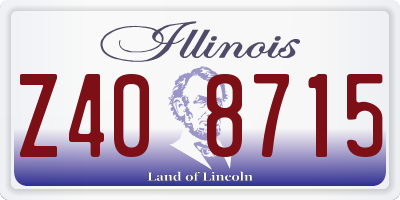 IL license plate Z408715