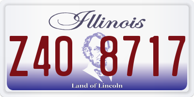 IL license plate Z408717