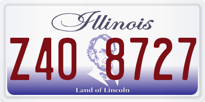 IL license plate Z408727