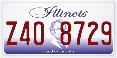 IL license plate Z408729