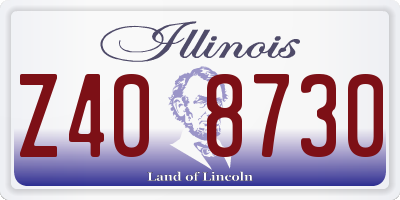 IL license plate Z408730