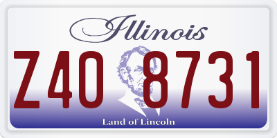 IL license plate Z408731