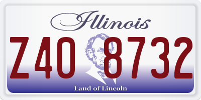 IL license plate Z408732