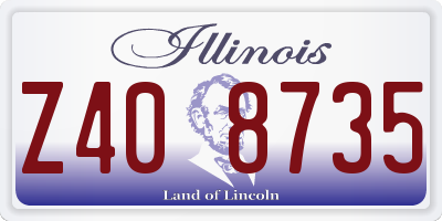 IL license plate Z408735