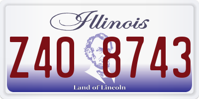 IL license plate Z408743