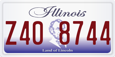 IL license plate Z408744
